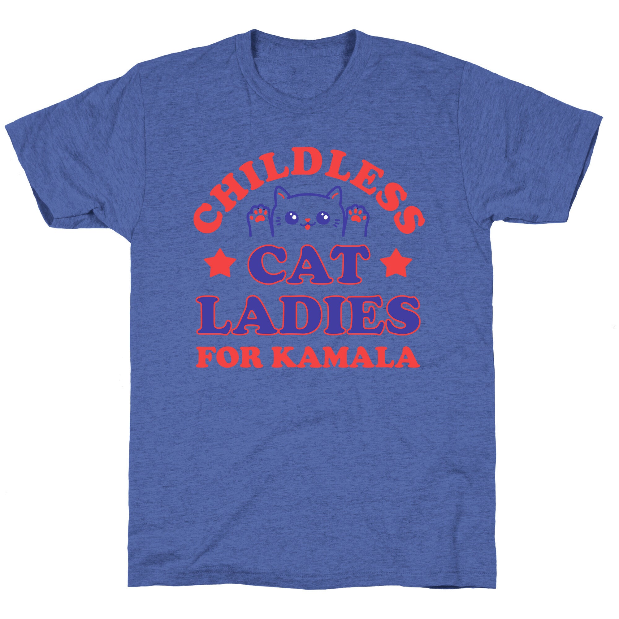 Childless Cat Ladies for Kamala Unisex Triblend Tee